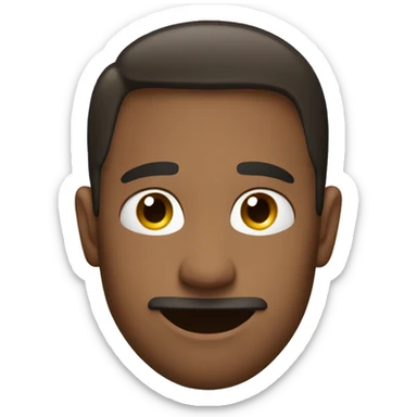 attractive male peaking over their shoulder sticker