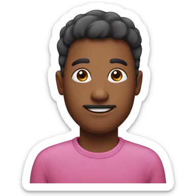 A pink jellybean sticker