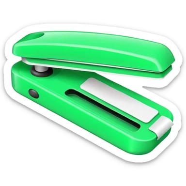 Green correction tape emoji sticker