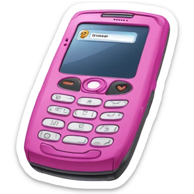 Pink Motorola Razr Flip Phone sticker