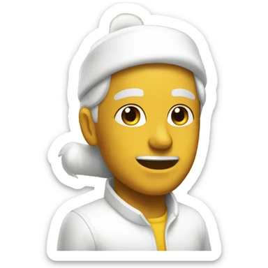 Navidad dorado y blanco  sticker