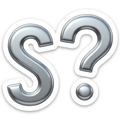 question marks sticker