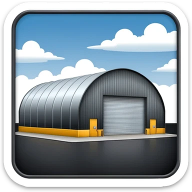 hangar, many fuel warehouse sticker