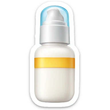 little facial sunscreen bottle sticker