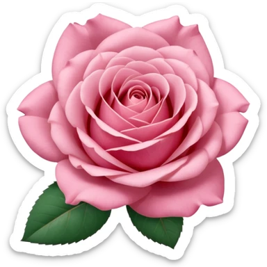 Polaroid photo of a pink rose  sticker