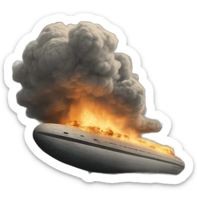 hindenburg LZ 129 disaster sticker