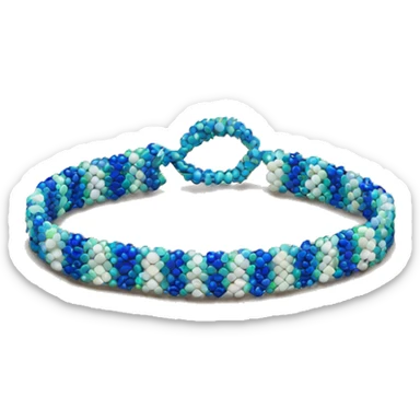 Beaded friendship bracelet  sticker