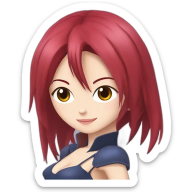 Erza Scarlett qui fait un câlin à lucy heartfillia sticker
