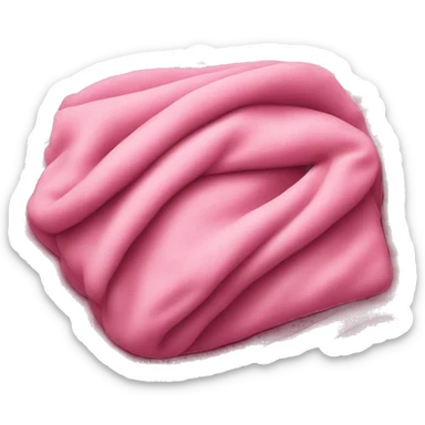 Pink folded blanket sticker