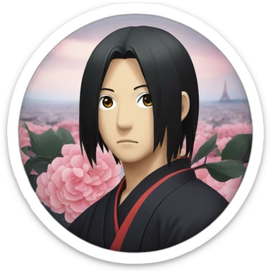 Itachi Uchiwa at Paris SG sticker