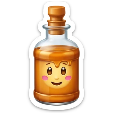 caramel in bottle sticker