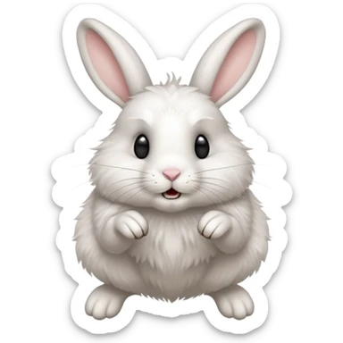 rabbit jumping sticker
