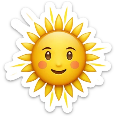 Light burst / illumination cue sticker