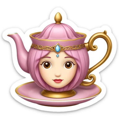  Princess antique tea cup sticker