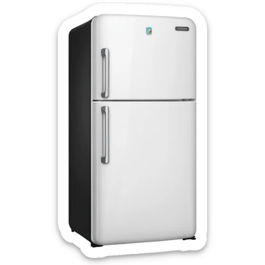 white fridge sticker