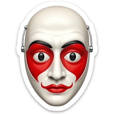Money Heist, dali mask, reallestic sticker