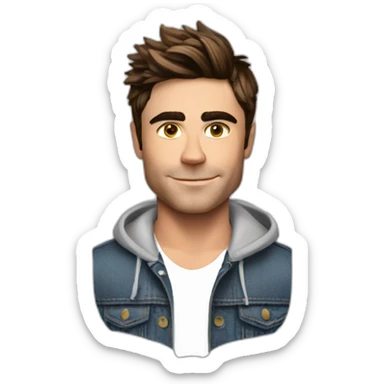 zac efron sticker