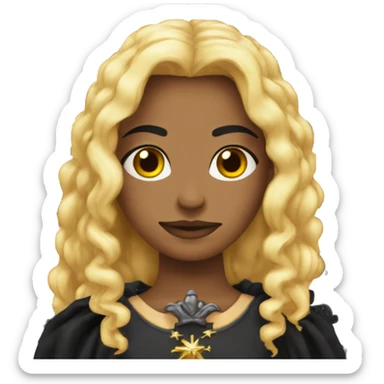 Eu gostaria da junção desses emojis 🎃✨🖤 sticker