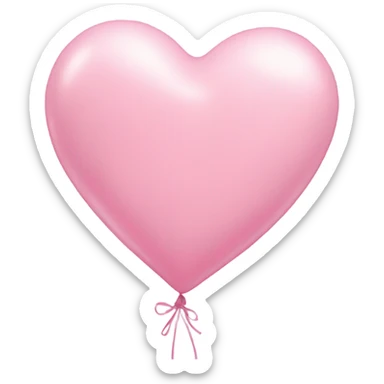 pastel pink heart balloons sticker
