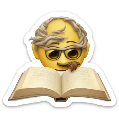 Crea un emoji de un libro sobre historia  sticker
