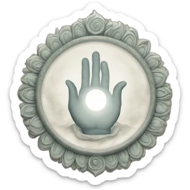 Sudarshan chakra in Shri Krishna's hand sticker