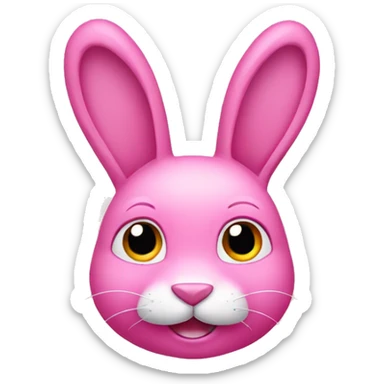 Pink rabbit  sticker