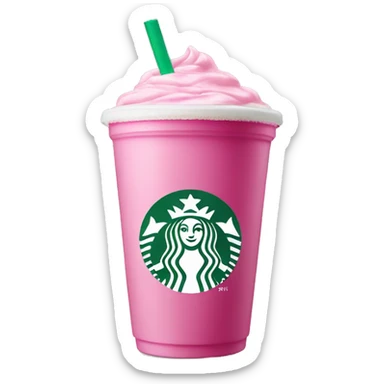 Starbucks pink drink sticker