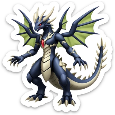 Zygarde-Dialga-Palkia-Giratina-Darkrai-fusion, full body sticker