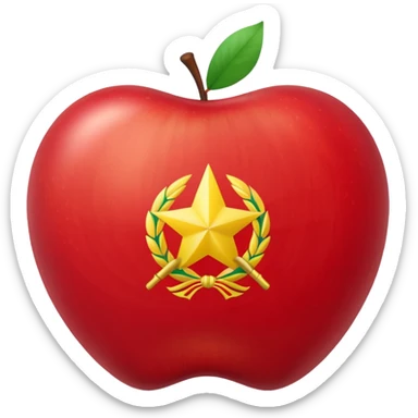 apple emoji flag of Transnistria sticker