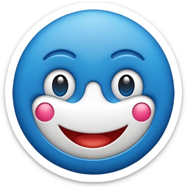 emoji de selo verificado do instagram, círculo azul, check branco no centro, estilo emoji oficial, fundo limpo, alta qualidade sticker