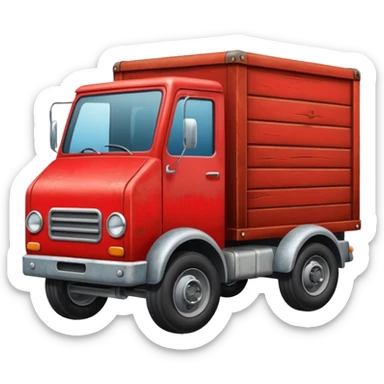 Moving truck or dolly
 sticker