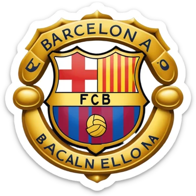 El escudo del Barcelona  sticker