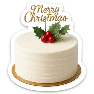 christmas cake , remove background sticker