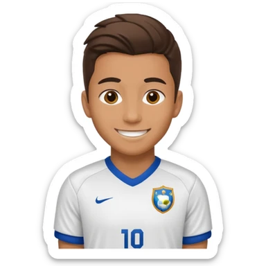 soccer university player sticker