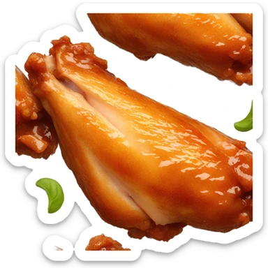 Chicken wings meat sticker