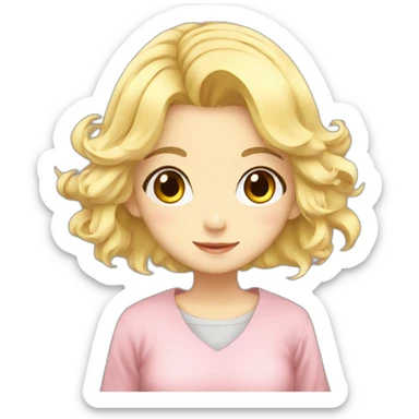 cute-blonde-anime-girl sticker