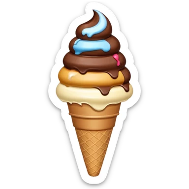 sorvete chocolate sticker