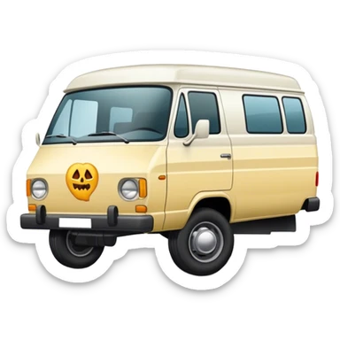 Van cannibalising another van sticker