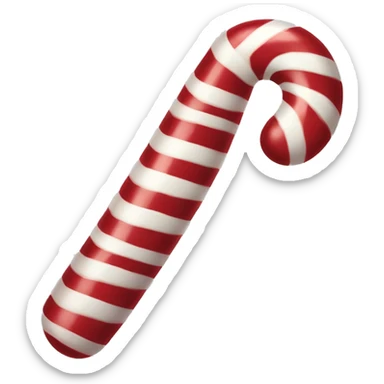 Candy cane sticker