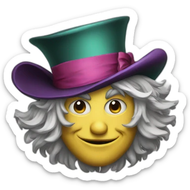 Mad-hatter sticker