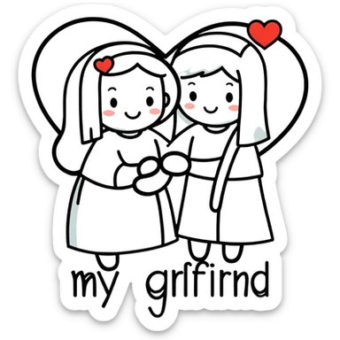 I love my girlfriend  sticker