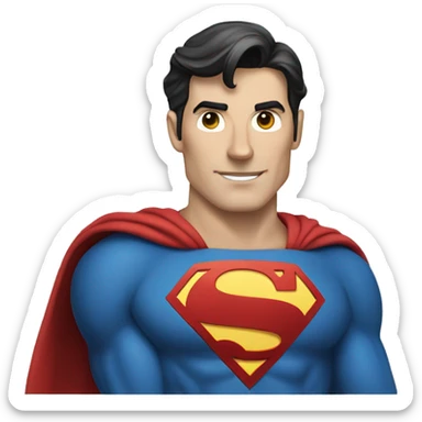 superman in thin sticker
