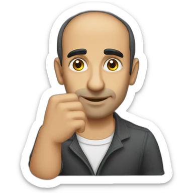 Zemmour qui montre du doigt sticker