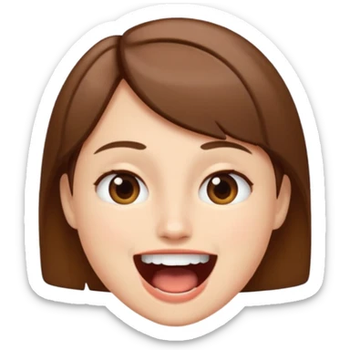 Announcement with mouth sticker