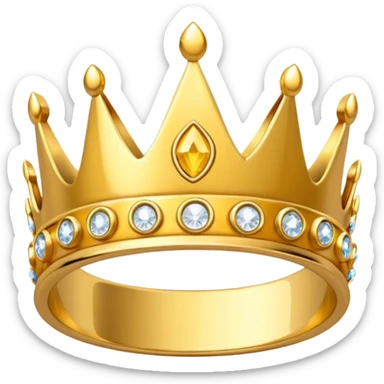 anillo de cumpleañera de 15 años con corona sticker