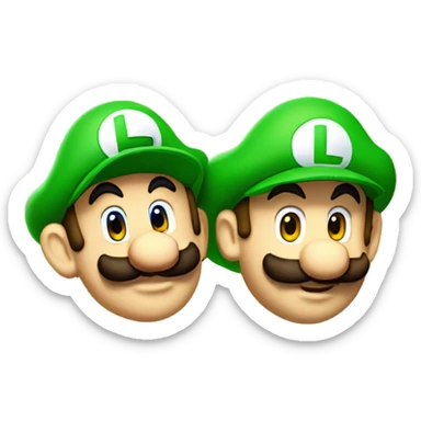 Mario and Luigi sticker