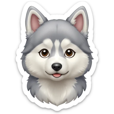 Pups husky sticker