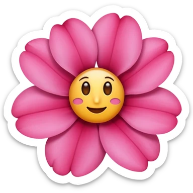 Flor rosada sticker