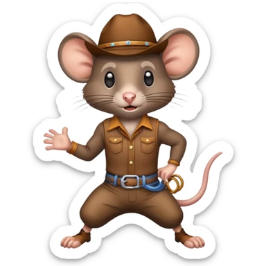 Rodeo rat  sticker