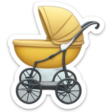 Running pram sticker